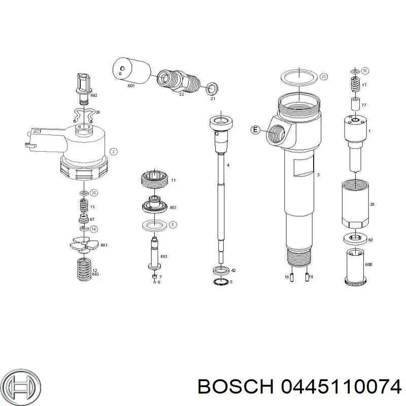 0445110074 Bosch Форсунка вприску палива