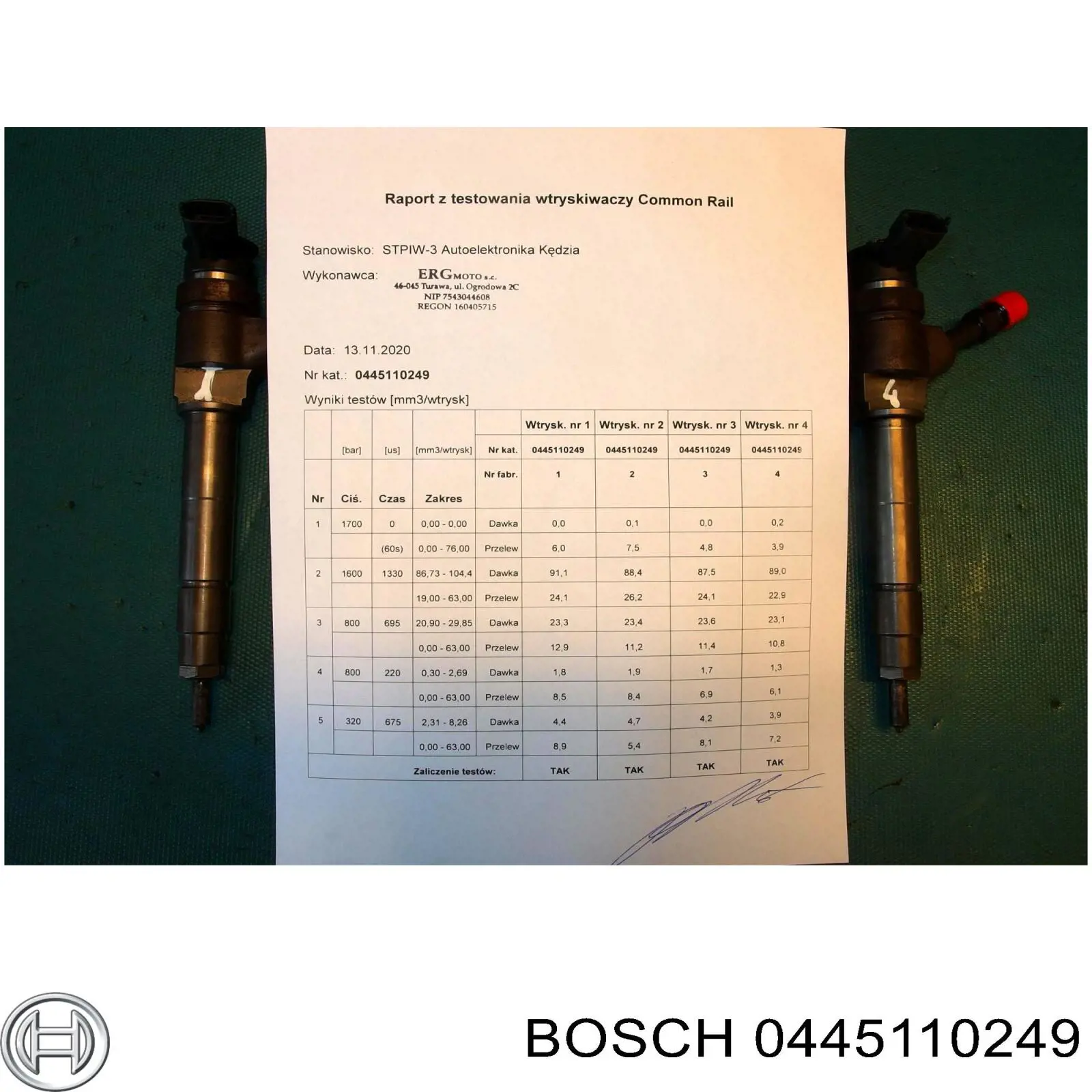 0445110249 Bosch Форсунка вприску палива