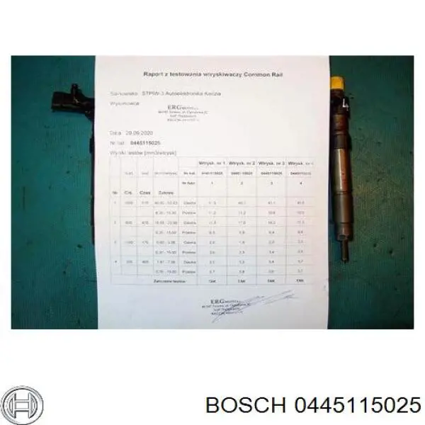 0445115025 Bosch Форсунка вприску палива