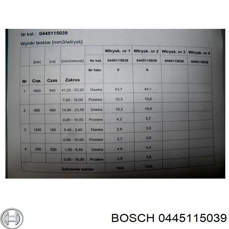  Bosch 0445115039 ціна, від 112.61 USD