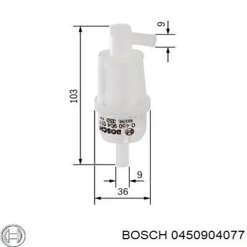 0450904077 Bosch фільтр паливний