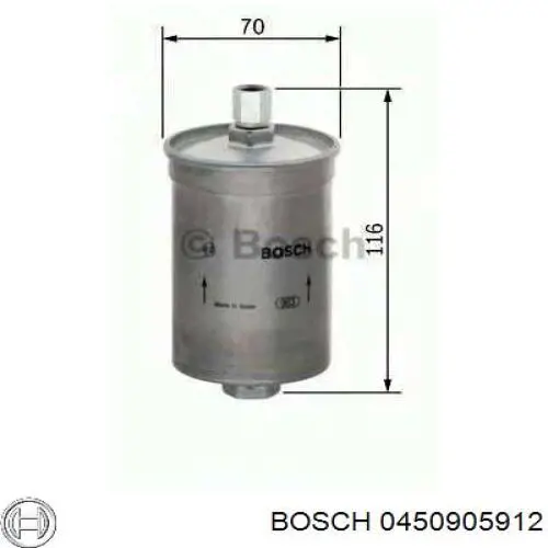 0450905912 Bosch фільтр паливний
