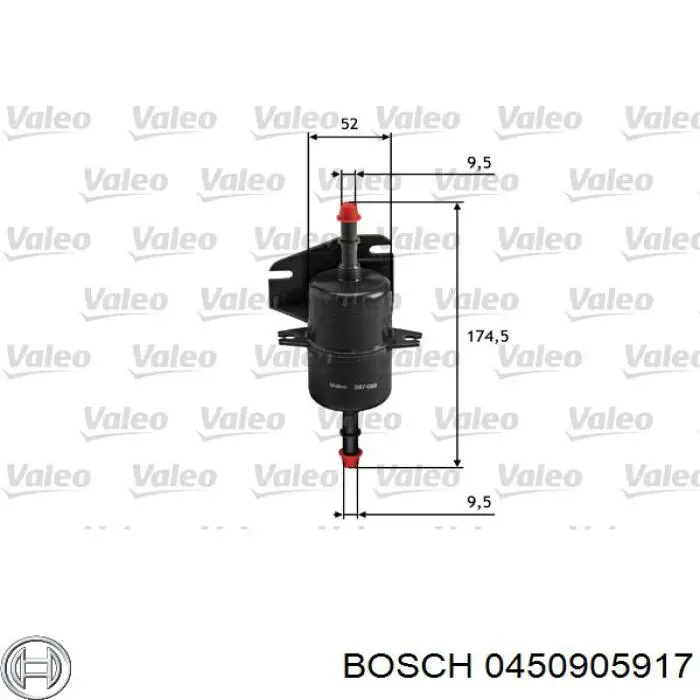 0450905917 Bosch Фільтр палива