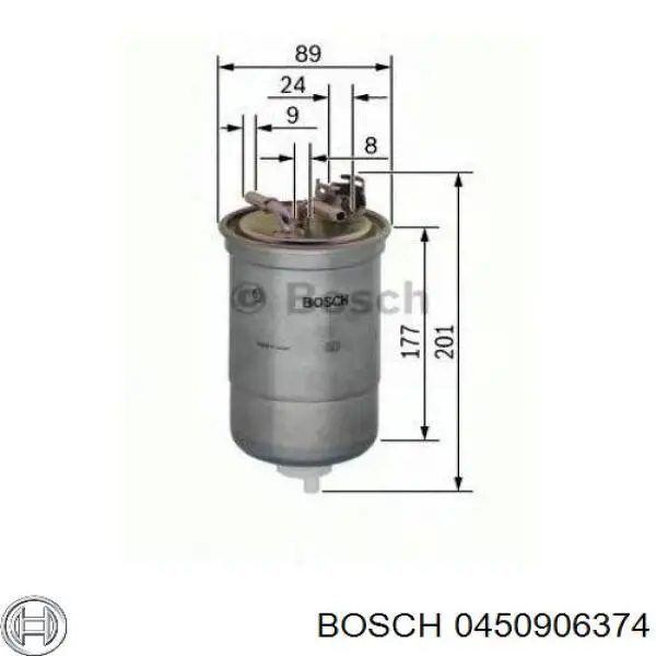Фільтр паливний Bosch 0450906374