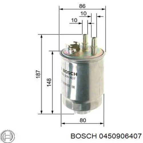 0450906407 Bosch фільтр паливний
