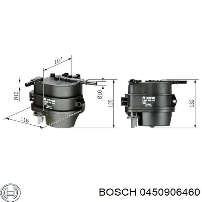 Купити 0450906460 Bosch Фільтр-відстійник палива грубої очистки
