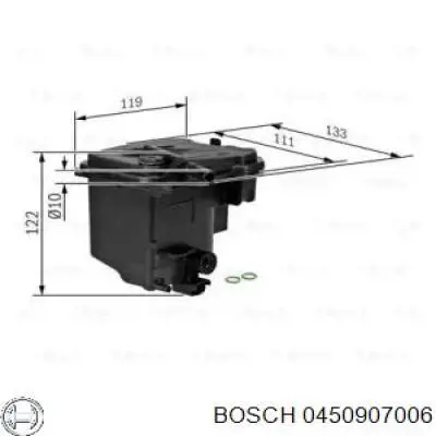 Паливний фільтр 0450907006 Bosch