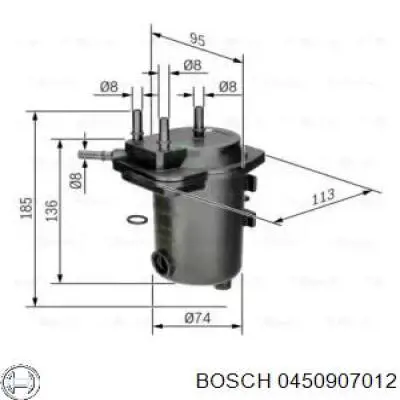 0450907012 Bosch фільтр паливний
