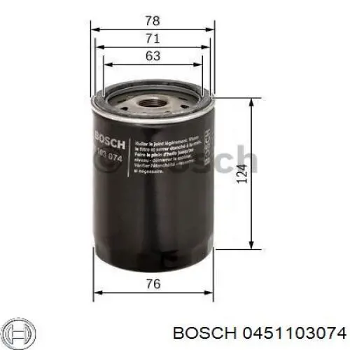 Фільтр масляний Bosch 0451103074