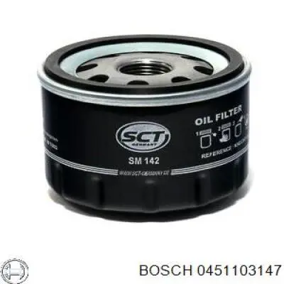 Масляний фільтр двигуна Bosch 0451103147 ціна, від 4.05 USD