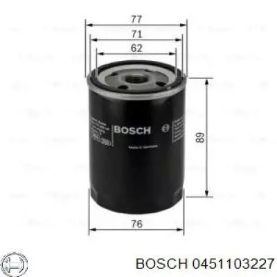 0451103227 Bosch фільтр масляний