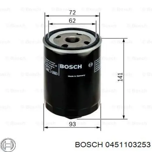 0451103253 Bosch фільтр масляний