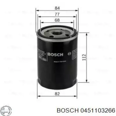 Купити 0451103266 Bosch Фільтр очищення масла відцентровий