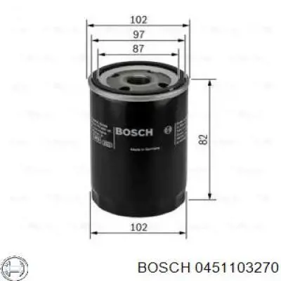 0451103270 Bosch фільтр масляний