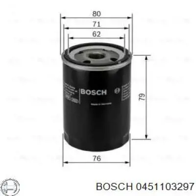 0451103297 Bosch фільтр масляний