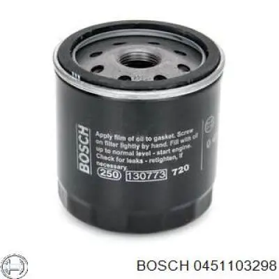 0451103298 Bosch фільтр масляний