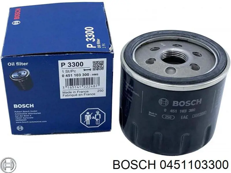 0451103300 Bosch фільтр масляний
