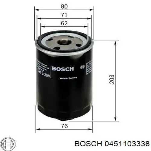 Фільтр масляний 0451103338 Bosch