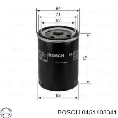 Фільтр масляний 0451103341 Bosch