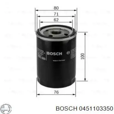 0451103350 Bosch фільтр масляний