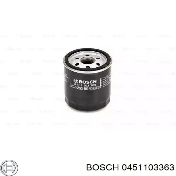 0451103363 Bosch фільтр масляний