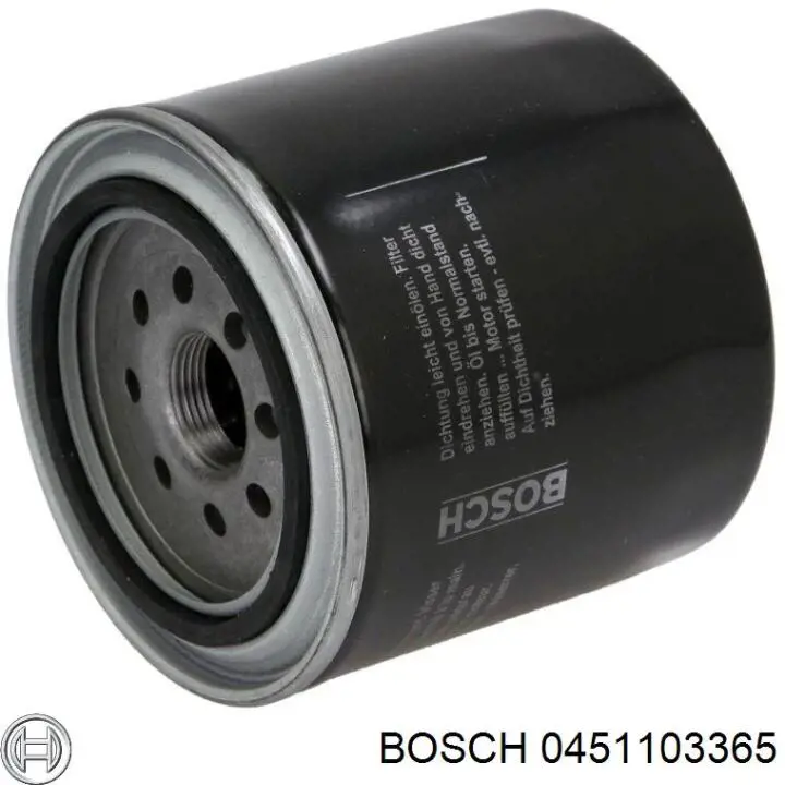 0451103365 Bosch фільтр масляний