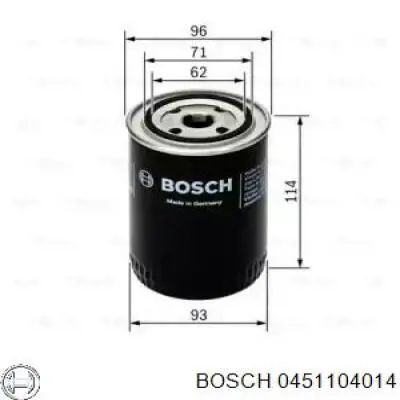 0451104014 Bosch фільтр масляний