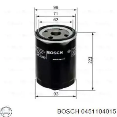 Фільтр гідравлічної системи 0451104015 Bosch