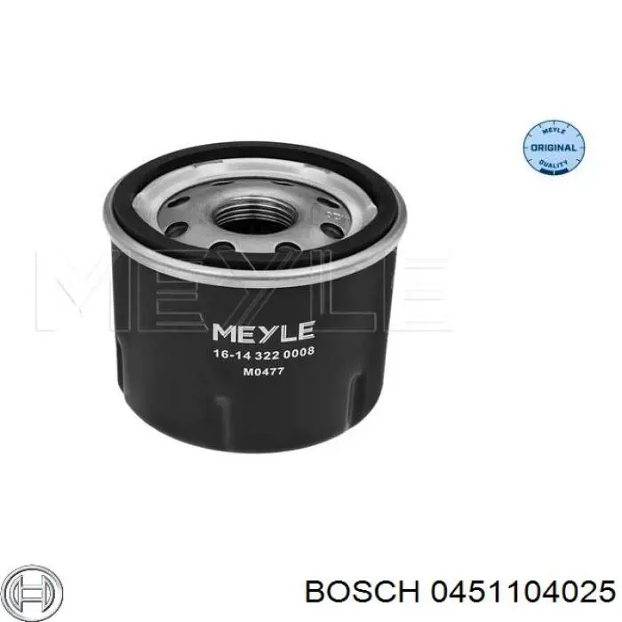 0451104025 Bosch фільтр масляний