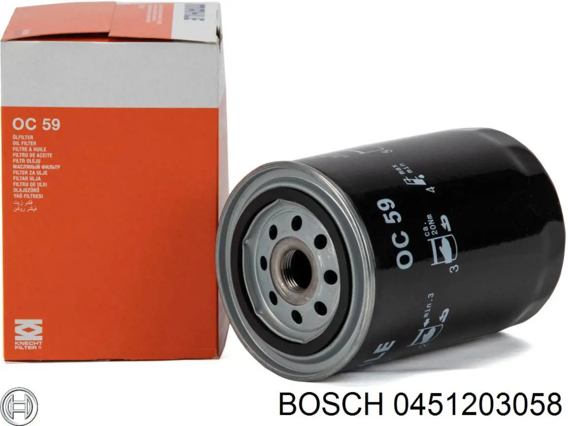 0451203058 Bosch фільтр масляний