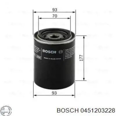 0451203228 Bosch фільтр масляний