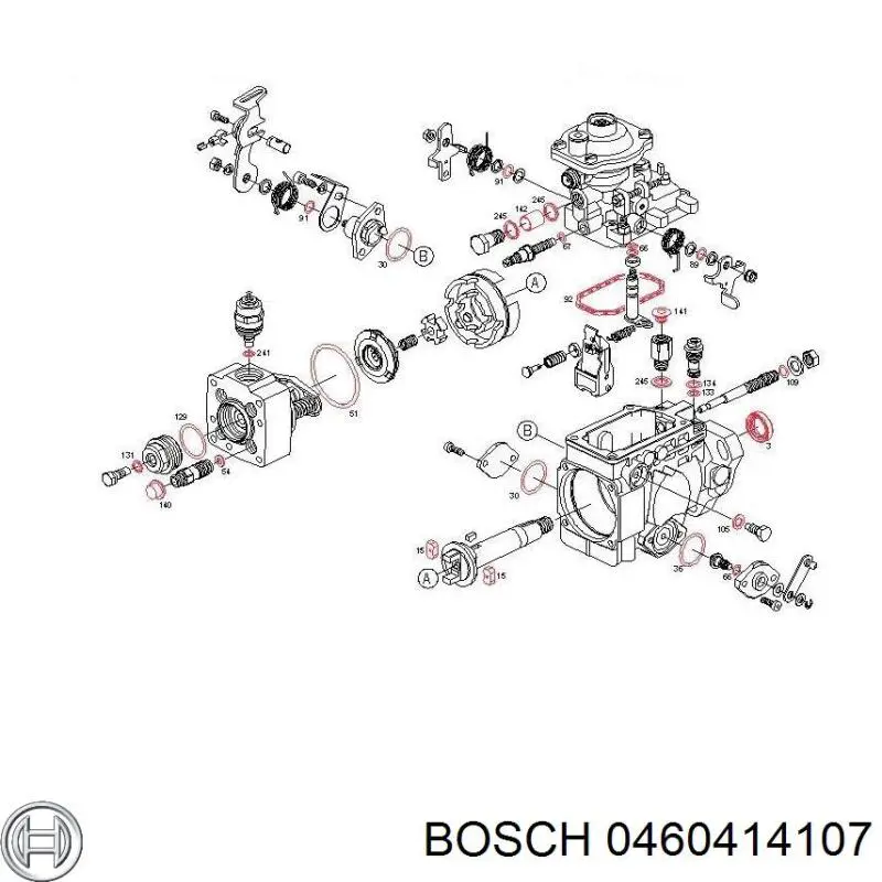Купити 0460414107 Bosch Насос паливний високого тиску (ПНВТ) - DIESEL