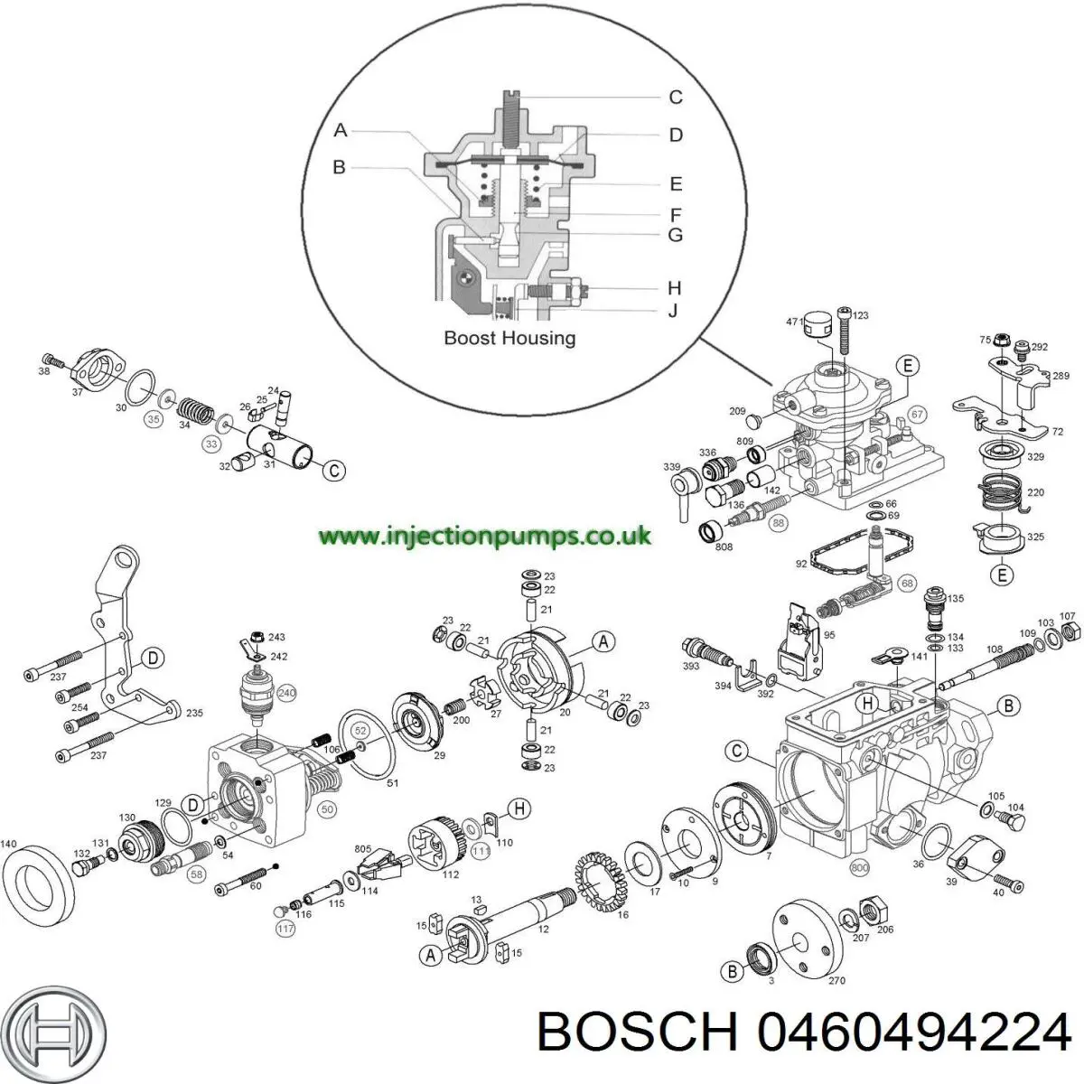 0460494224 Bosch Насос паливний високого тиску (ПНВТ)