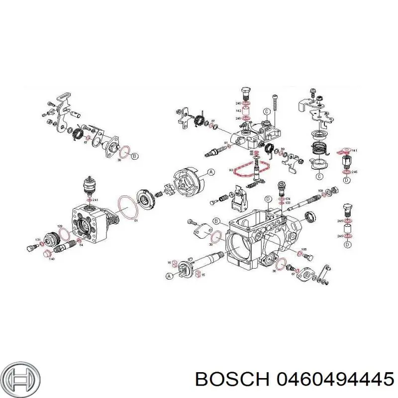 Паливний насос високого тиску 0460494416 VAG
