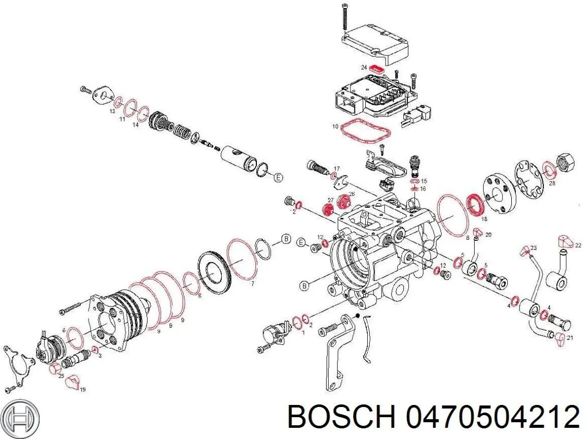 0470504208 Bosch Насос паливний високого тиску (ПНВТ)