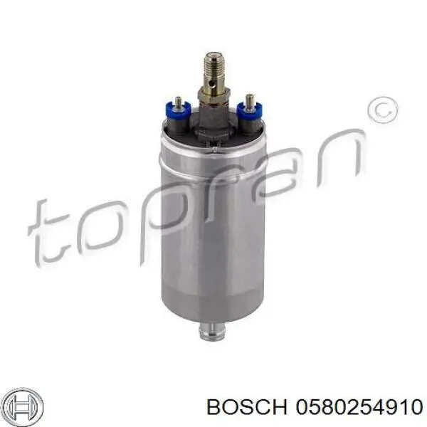 Паливний насос електричний, занурювальний Bosch 0580254910 ціна, від 39.02 USD