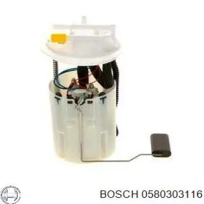 0580303116 Bosch модуль паливного насосу, з датчиком рівня палива