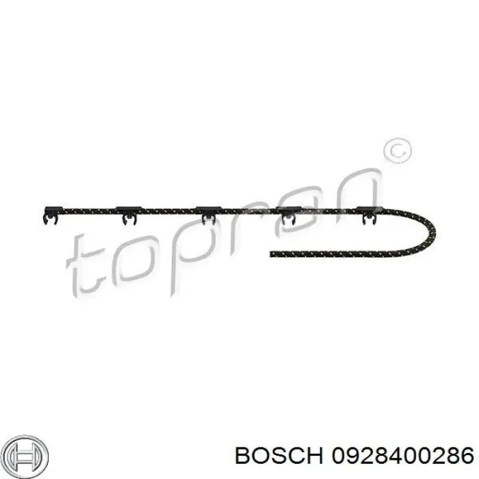 Трубка паливна, зворотня від форсунок Bosch 0928400286 ціна, від 19.58 USD