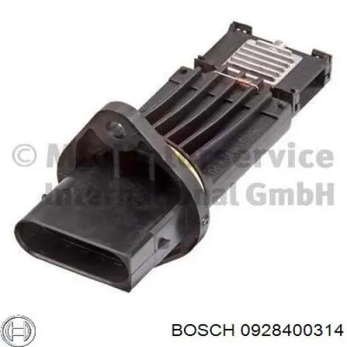 Датчик потоку (витрати) повітря, витратомір MAF - (Mass Airflow) 0928400314 Bosch