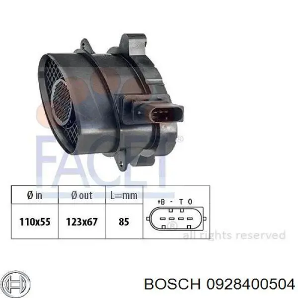 ДМРВ 0928400504 Bosch