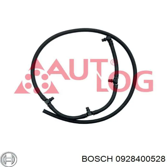 Купити 0928400528 Bosch Трубка паливна, зворотня від форсунок