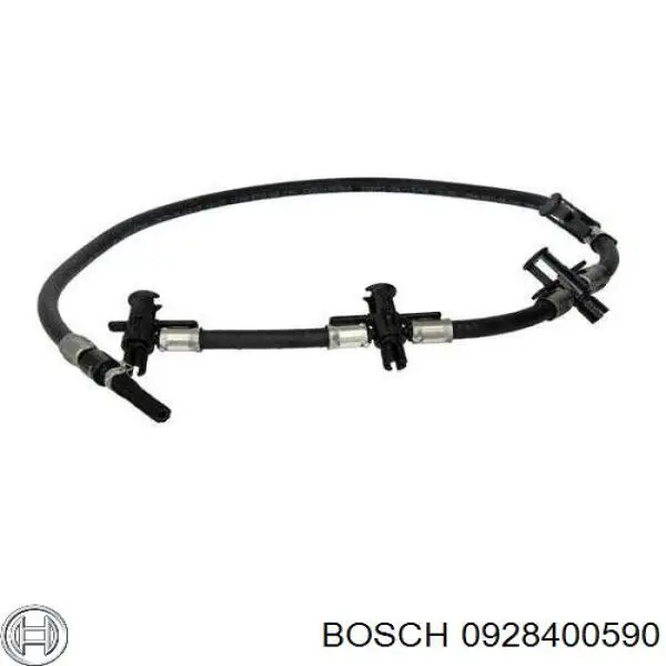 0928400590 Bosch трубка паливна, зворотня від форсунок