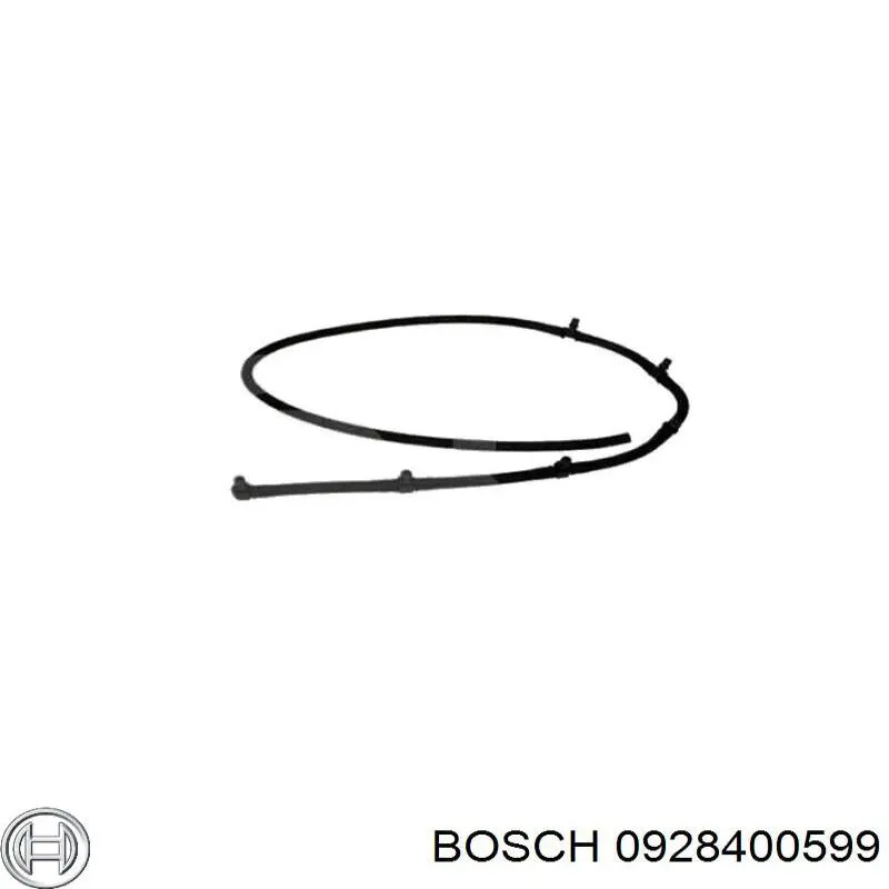 0928400599 Bosch трубка паливна, зворотня від форсунок