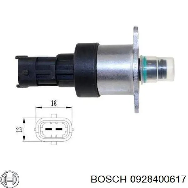 Купити 0928400617 Bosch Редукційний клапан ПНВТ
