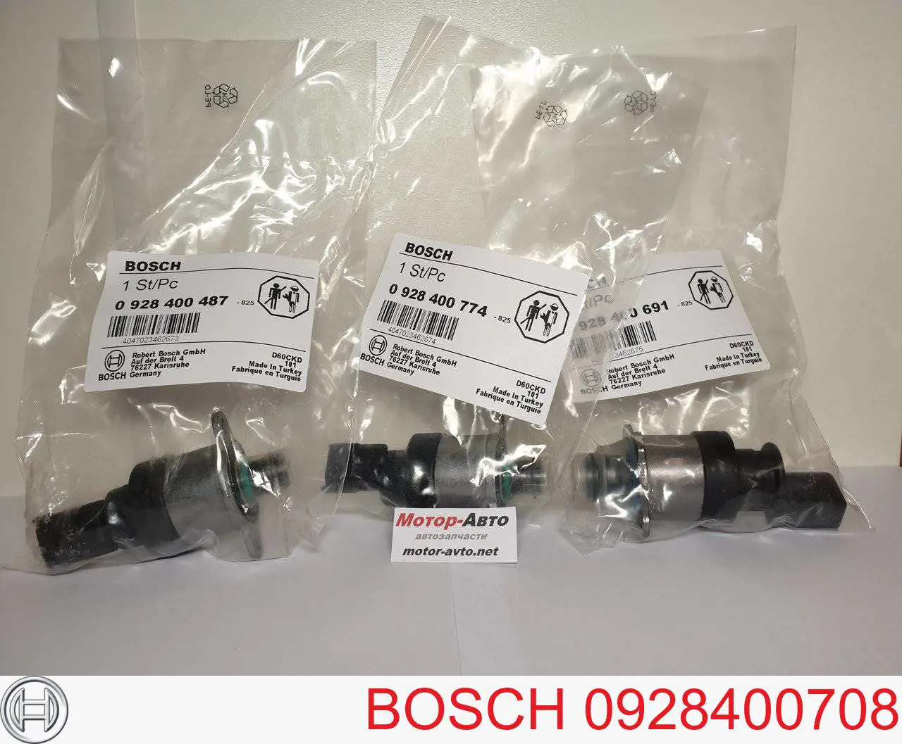 Клапан регулювання тиску, редукційний клапан ПНВТ 0928400708 Bosch