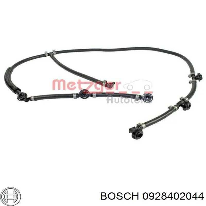 Трубка паливна, зворотня від форсунок 0928402044 Bosch