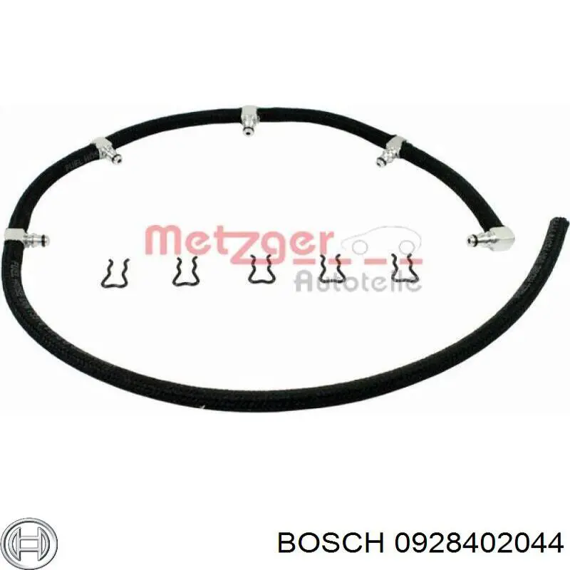 Купити 0928402044 Bosch Трубка паливна, зворотня від форсунок