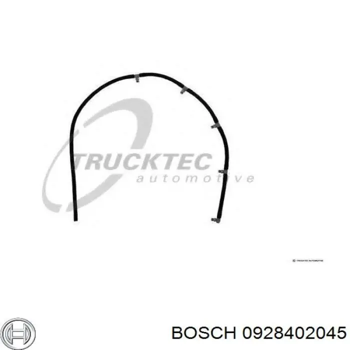 Трубка паливна, зворотня від форсунок Bosch 0928402045 ціна, від 31.10 USD