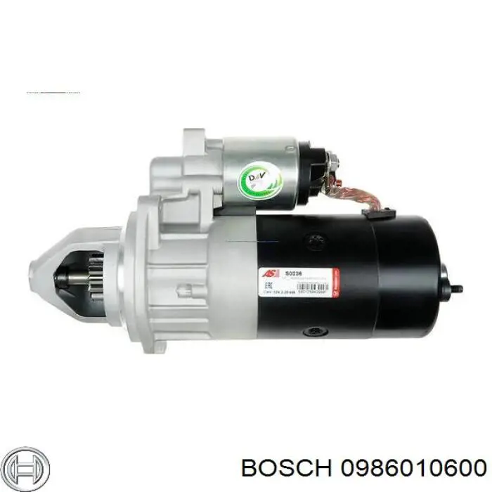 0986010600 Bosch Стартер двигуна