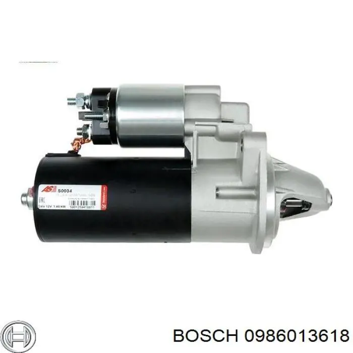 Стартер 0986013618 Bosch